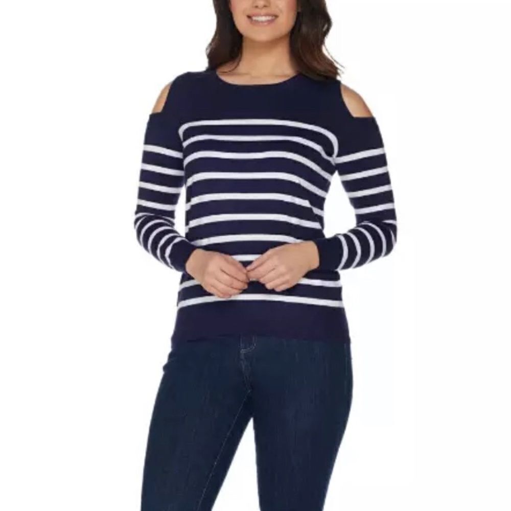 Attitudes Renee Cold Shoulder Sweater